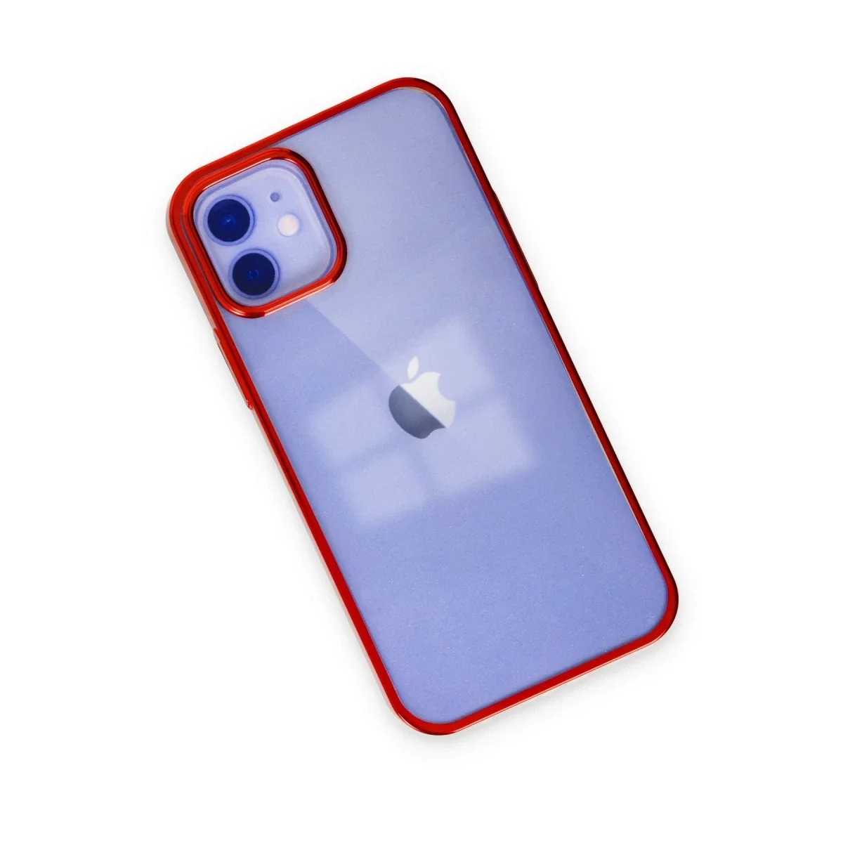 Apple iPhone 12 Kılıf Element Silikon - Kırmızı görsel 3