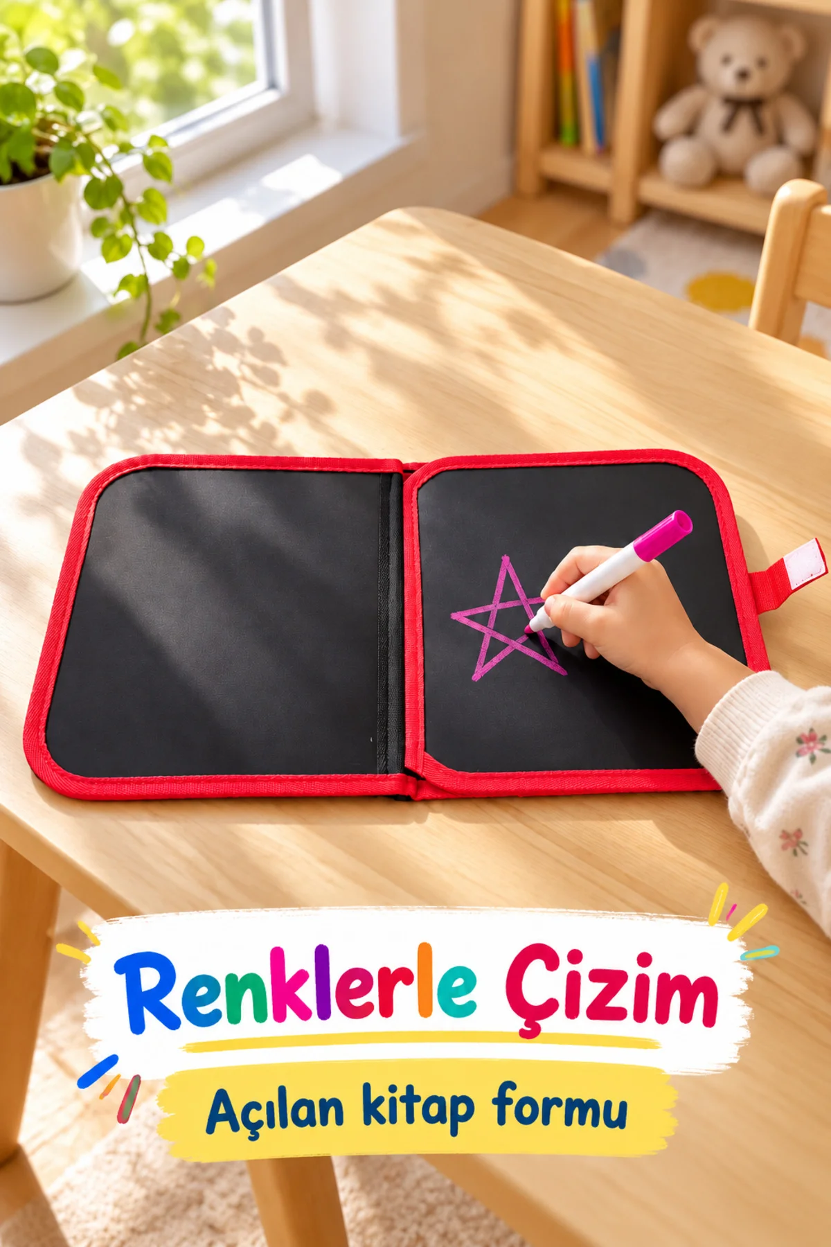 Çizim Kitabı Siyah İç Yüzeyli Kumaş Kenarlı görsel 6