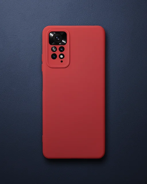 Xiaomi Redmi Note 11 Pro Kılıf Nano İçi Kadife Silikon - Pudra
