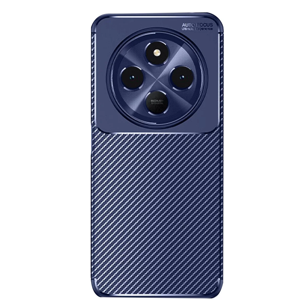 Xiaomi Redmi 14C Kılıf Auto Focus Karbon Kapak - Lacivert görsel 3