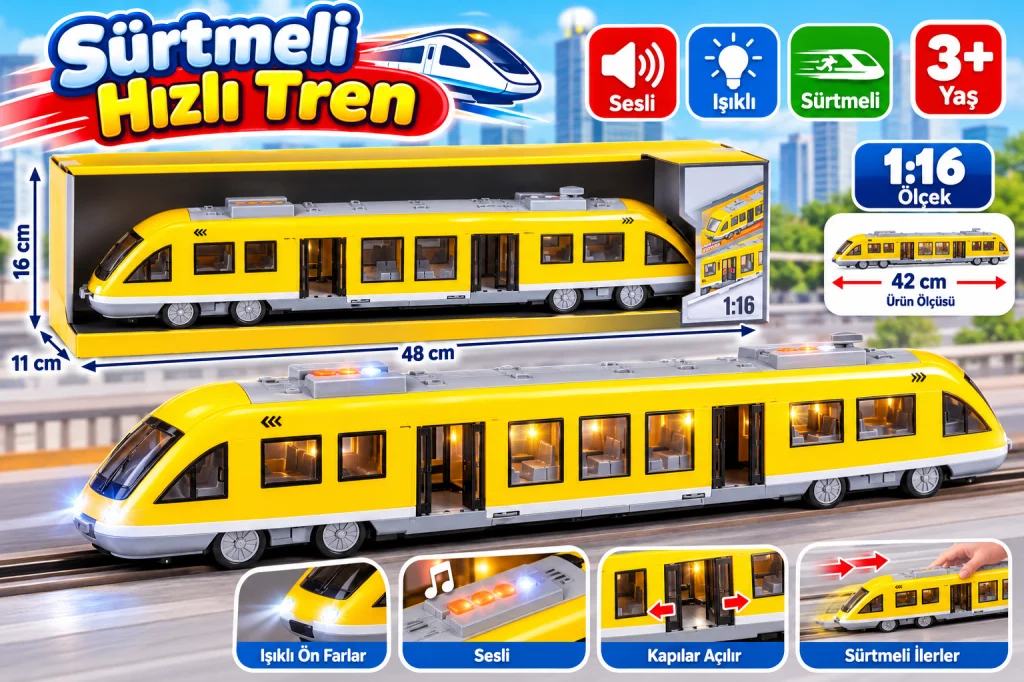 WY920B Sesli Işıklı Sürtmeli Hızlı Tren 20