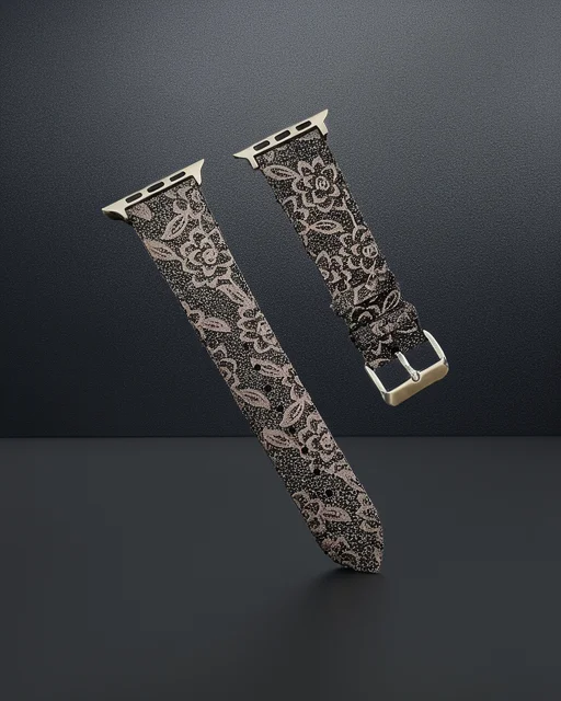Apple Watch 38mm Creeper Desenli Kordon - Kahverengi