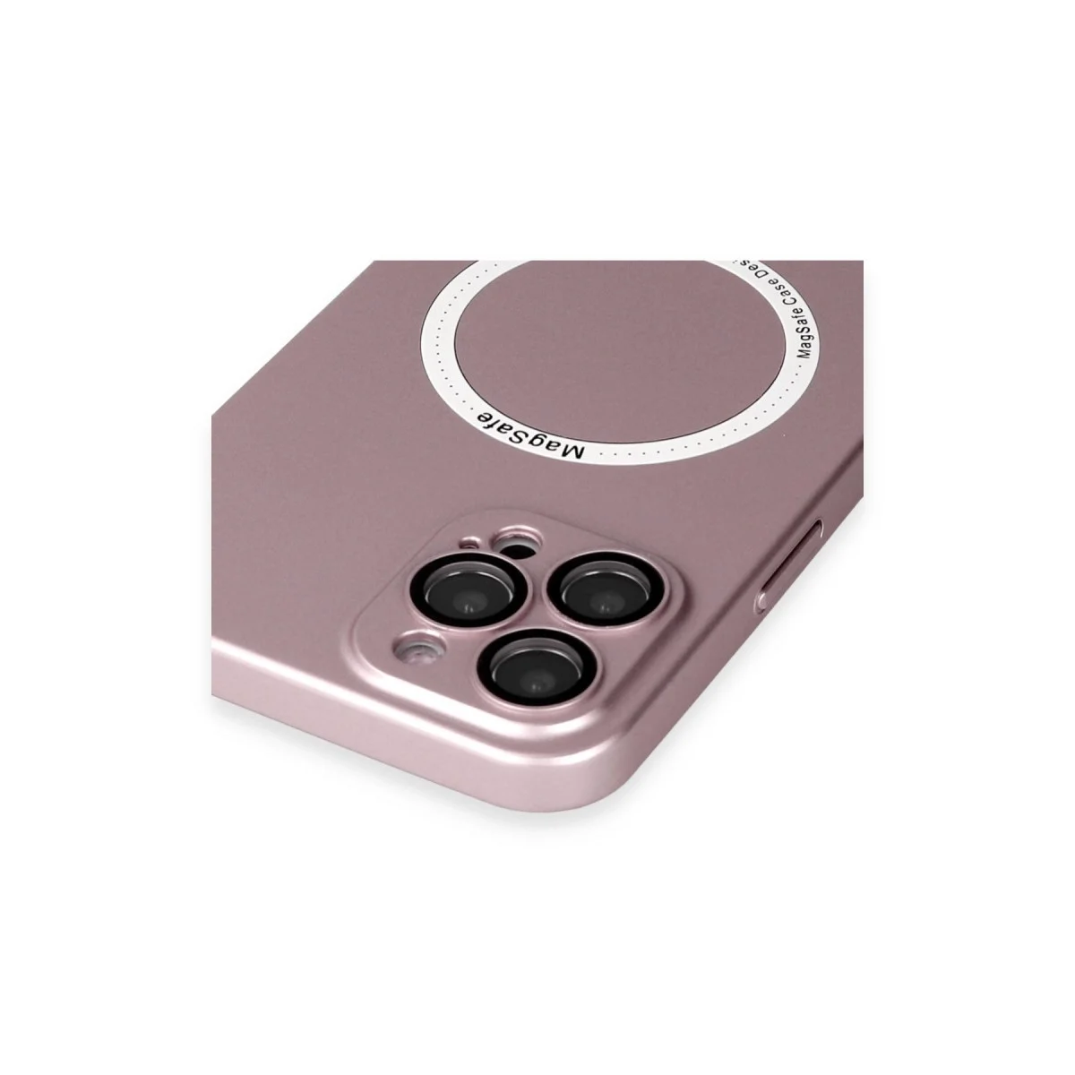 Apple İphone 12 Pro Kılıf Jack Magneticsafe Lens Silikon - Rose Gold görsel 4