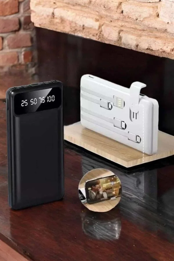 Powerbank 20.000 Mah Dijital Göstergeli LCD Ekran Uzun Pil Ömrü Yeni Nesil görsel 4