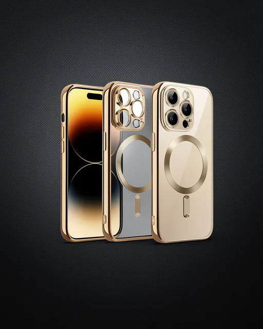 Apple İphone 13 Pro Max Kılıf Kross Magneticsafe Kapak - Gold