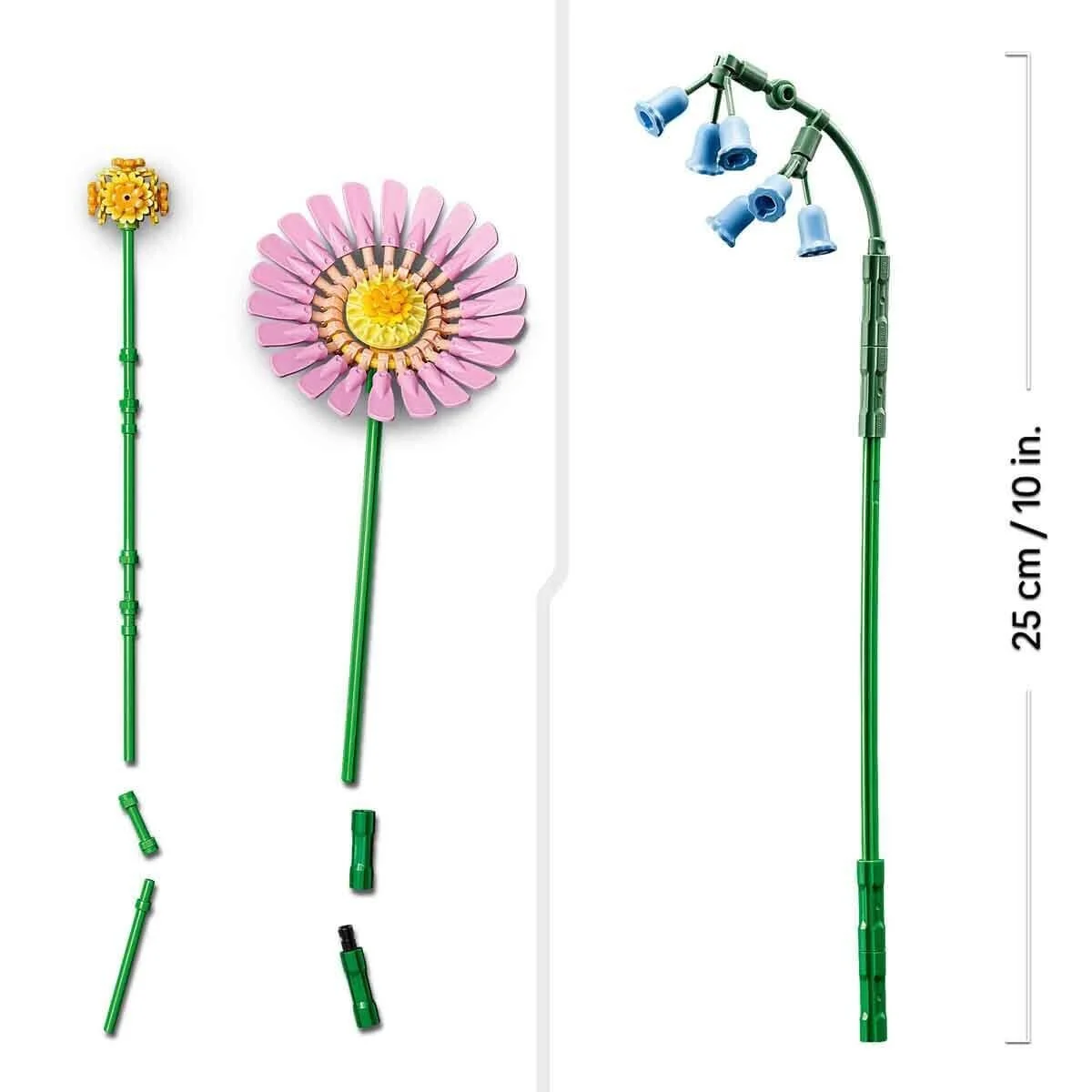 10347 Lego iconic Botanicals Pembe Çiçek Buketi 373 parça +9 yaş görsel 4