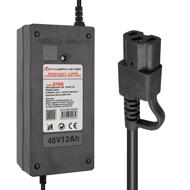 PM-2765 48 Volt - 12 Amper Elektrikli Bisiklet Şarj Cihazı görsel 5