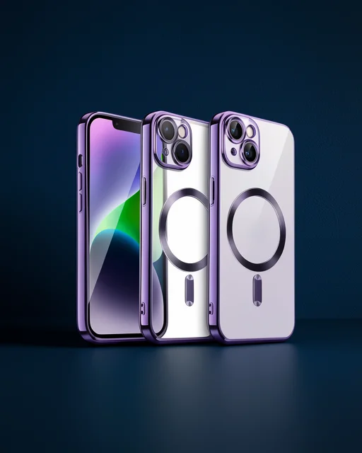 Apple İphone 13 Kılıf Kross Magneticsafe Kapak - Mor