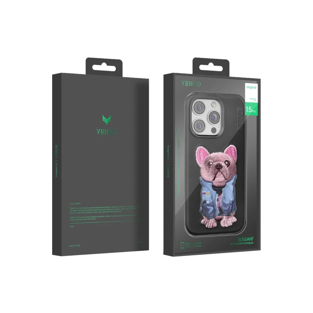 Venco Apple iPhone 15 Pro Max Cute Desenli Kapak - Lacivert görsel 6
