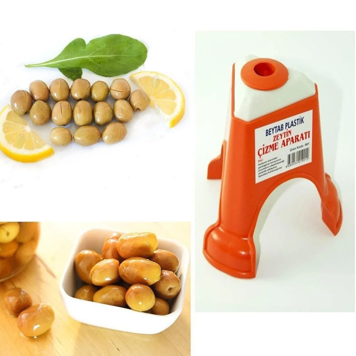 Kolay Zeytin Dilme Çizme Aparatı Pratik Kolay Zeytin Çizici Alet görsel 5