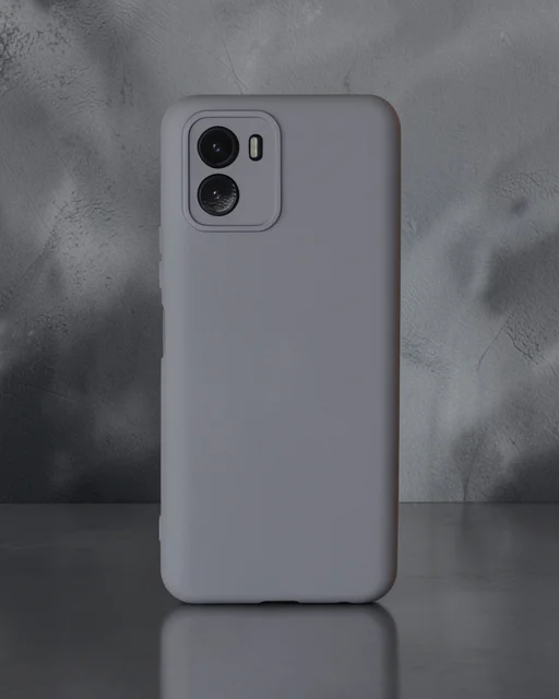 Vivo Y15s Kılıf Nano İçi Kadife Silikon - Gri