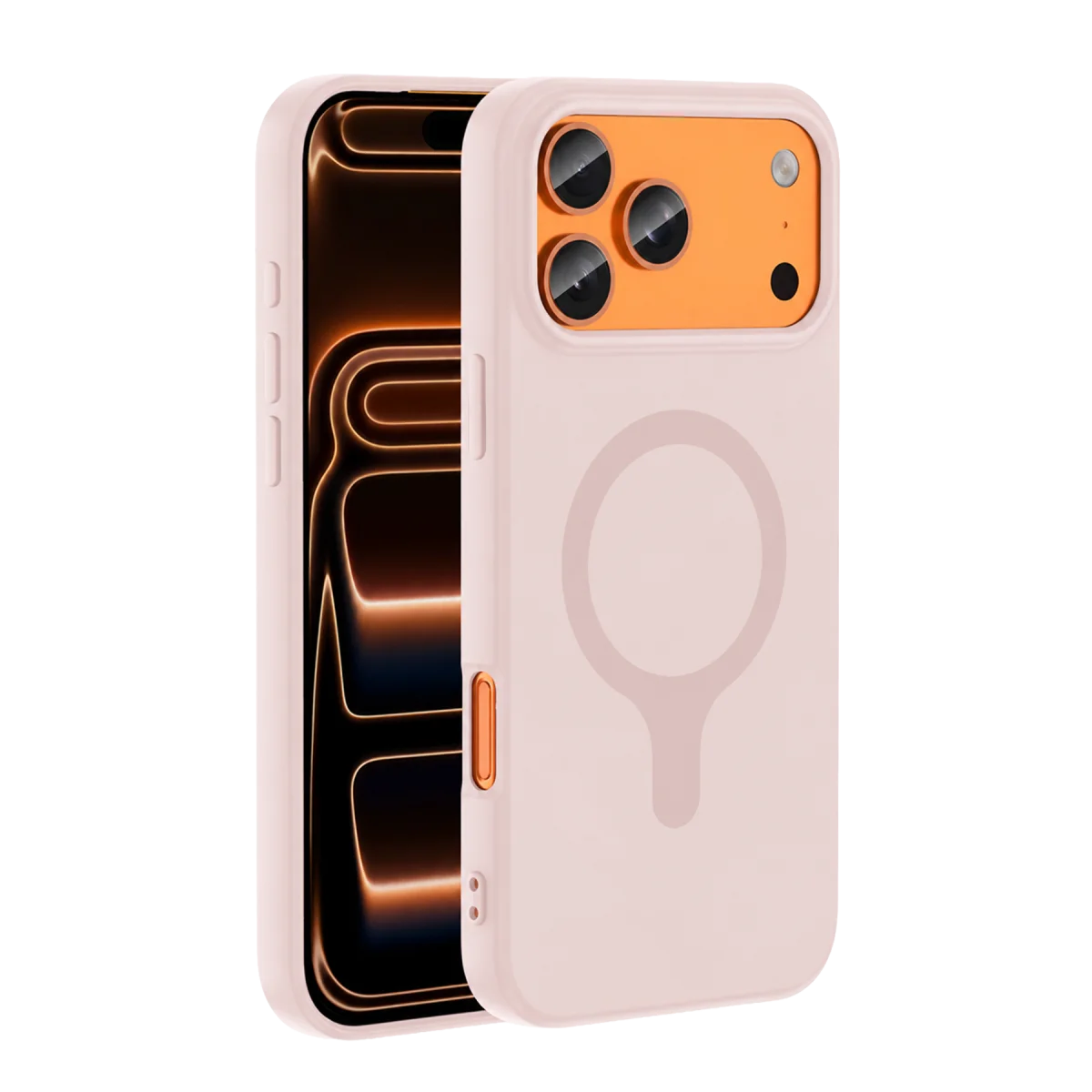 Joko Apple iPhone 18 Pro Max/17 Pro Max Z Silikon Magsafe Kapak - Pembe