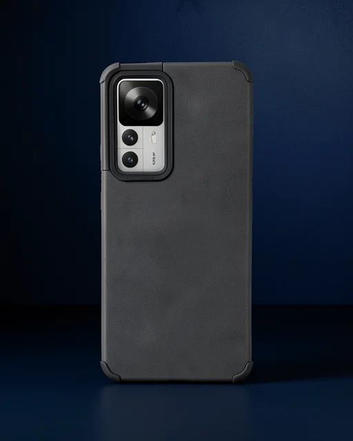Xiaomi Mi 12t Kılıf Loop Deri Silikon - Siyah