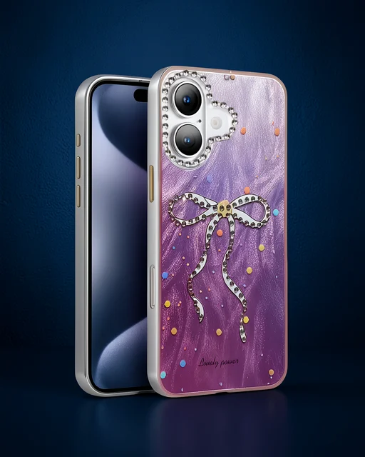 Apple İphone 16 Plus Kılıf Blade Aynalı Desenli Kapak - Desen 1