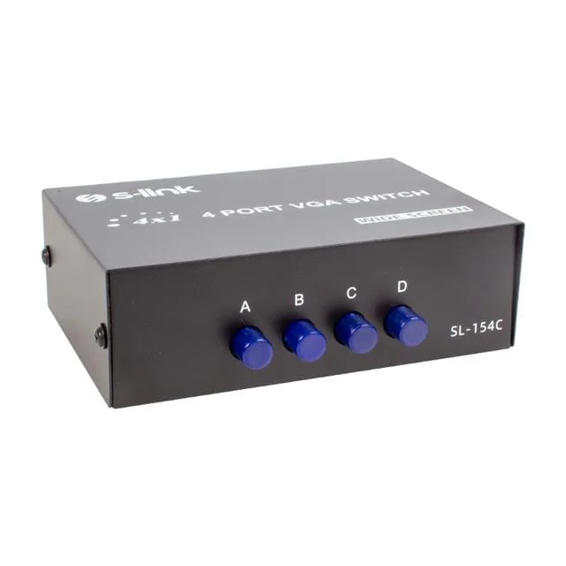 PM-20014 4 Port VGA Switch Manuel Geçiş Kutusu görsel 4