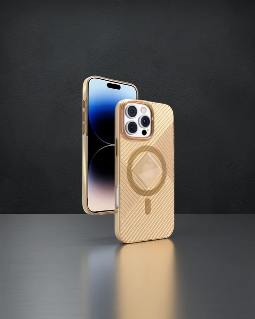 Joko Apple İphone 16 Pro Stella Pc Sert Magsafe Kılıf - Gold