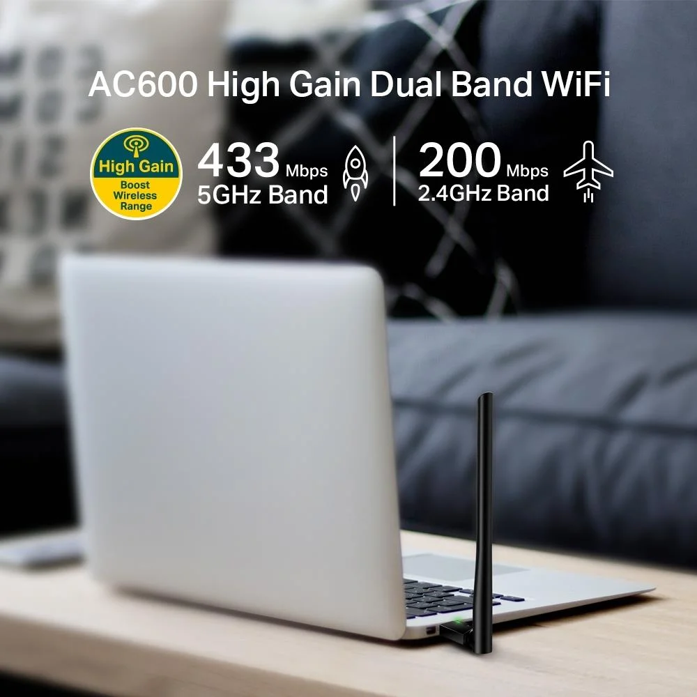 Archer T2U Plus AC600 Kablosuz Usb Adaptor görsel 3