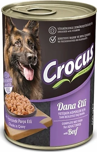 Crosus yetişkin köpek dana etli yaş mama 400 g