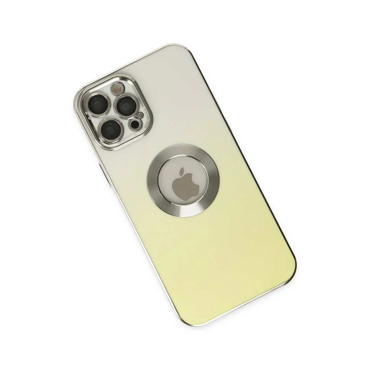 Apple İphone 12 Pro Kılıf Best Silikon - Sarı görsel 2