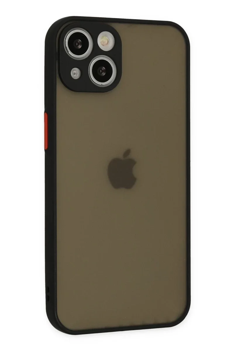 Apple iPhone 14 Kılıf Montreal Silikon Kapak - Siyah görsel 2
