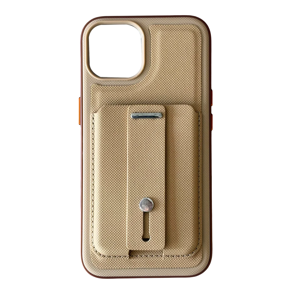 Apple iPhone 14 Latte Kartvizitli Kapak - Bej