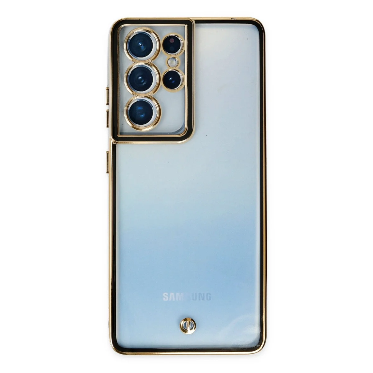 Samsung Galaxy S21 Ultra Kılıf Liva Lens Silikon - Siyah görsel 2