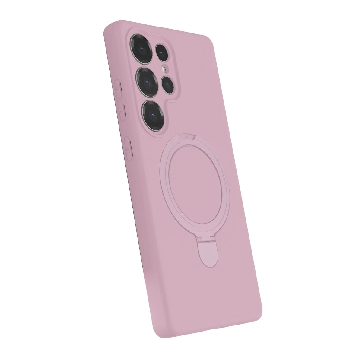 Samsung Galaxy S25 Ultra Regal Magsafe Standlı Kapak - Açık Pembe görsel 2