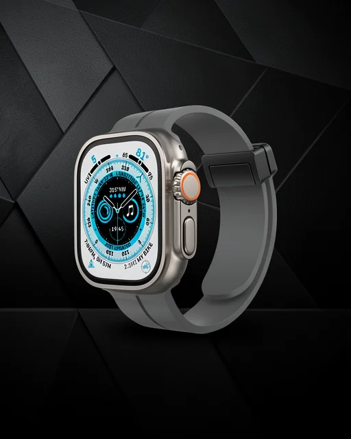 Apple Watch 38mm Kr412 Elegance Stylısh Kordon (saat Değildir) - Füme