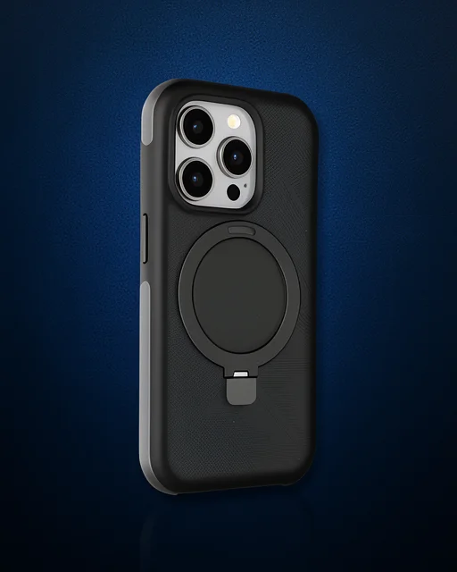 Joko Apple İphone 15 Pro Zorda Airbag Magsafe Standlı Kapak - Siyah