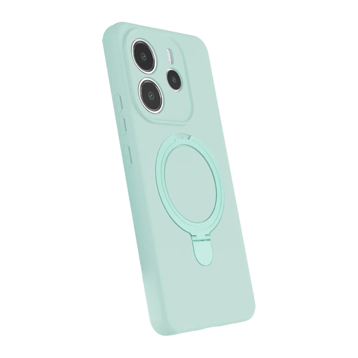 Xiaomi Redmi Note 14 4G Regal Magsafe Standlı Kapak - Su Yeşili görsel 2