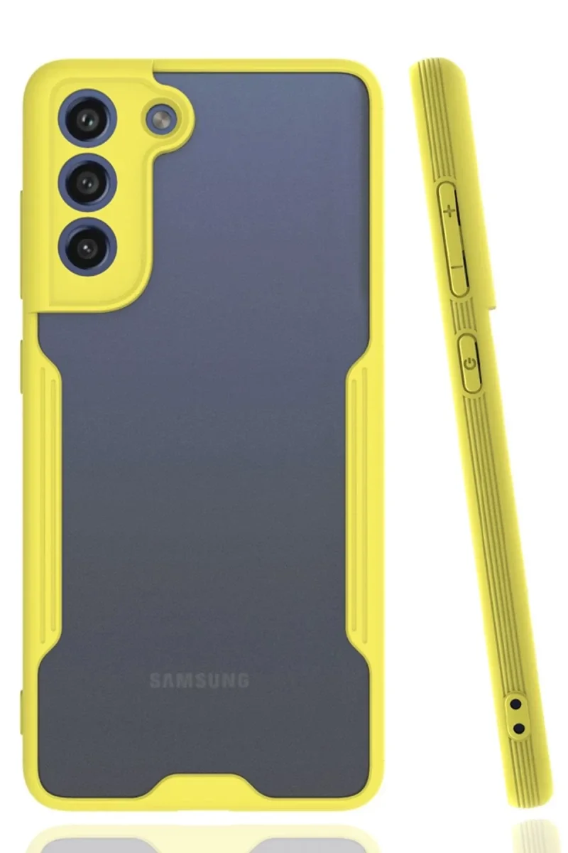 Samsung Galaxy S21 FE Kılıf Platin Silikon - Sarı
