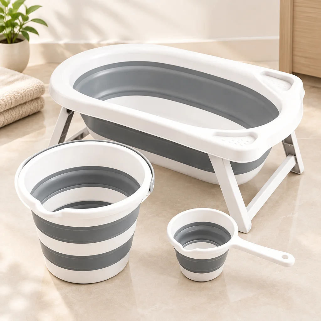 Bebek Banyo Seti (Küvet, Kova, Maşrapa)