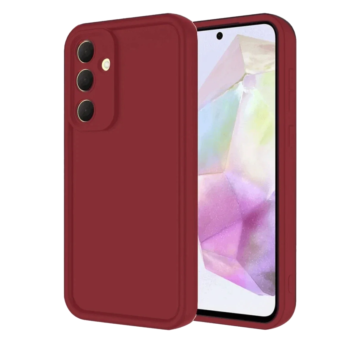 Samsung Galaxy A16 5G Kılıf Viera Silikon - Bordo görsel 3