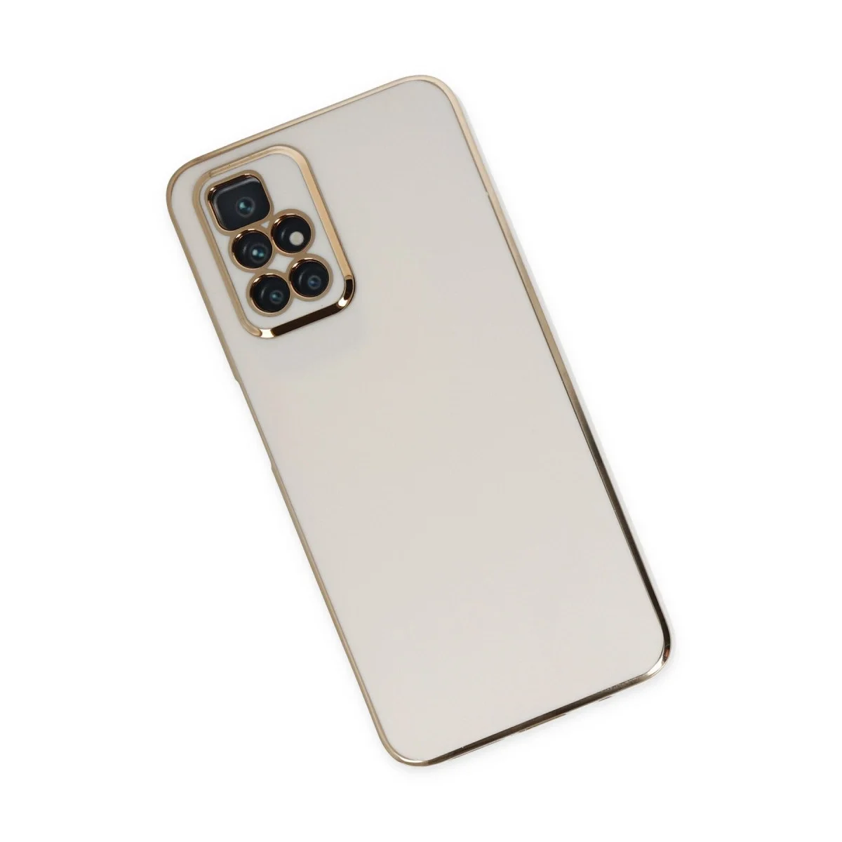 Xiaomi Redmi 10 2022 Kılıf Volet Silikon - Beyaz görsel 2