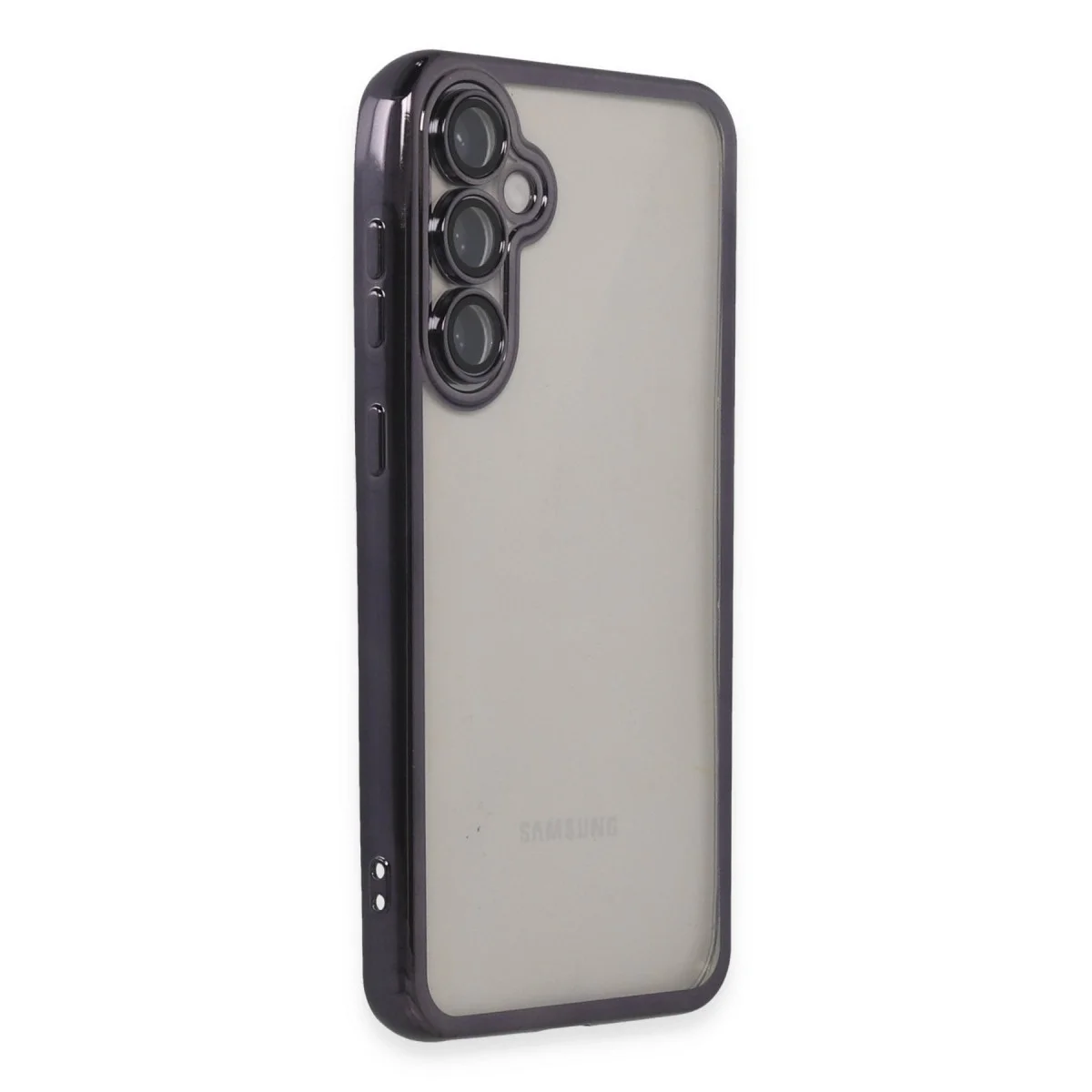 Samsung Galaxy S23 Fe Kılıf Razer Lensli Silikon - Mor görsel 2