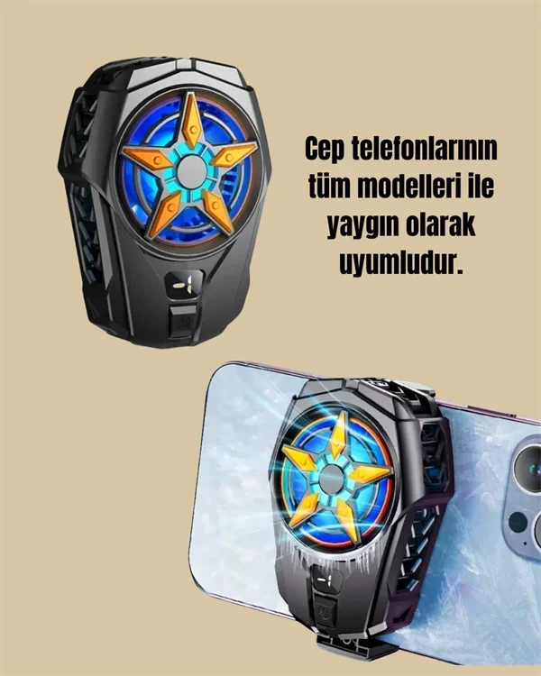 Oyunlar İçin Telefon Soğutucu – 65-85 mm Uyumlu, Dijital Ekranlı Yeni Nesil görsel 5