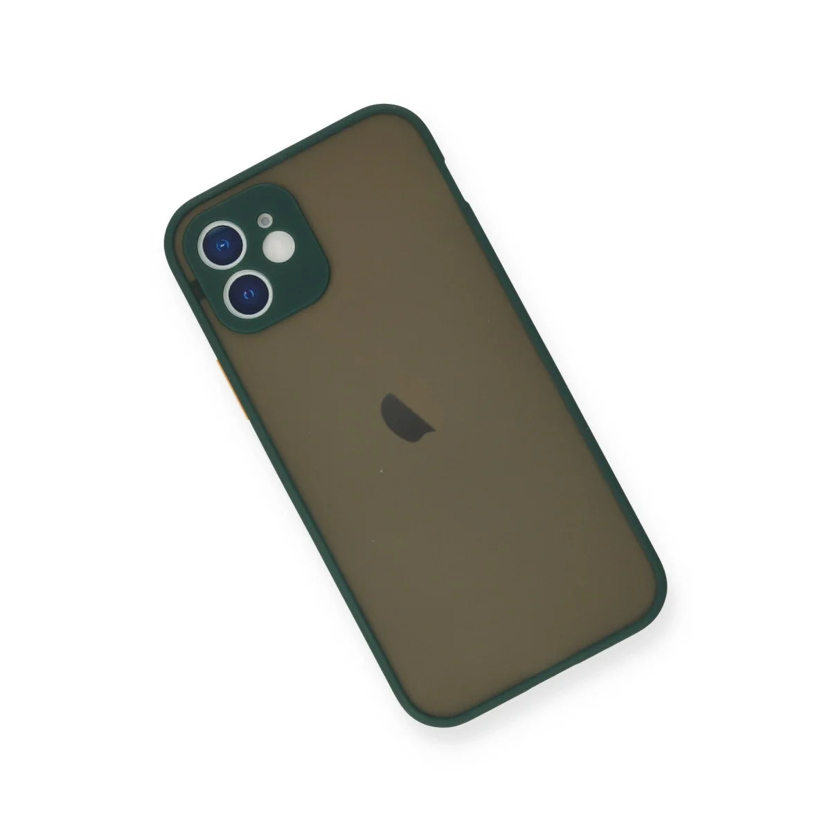 Apple İphone 12 Mini Kılıf Montreal Silikon Kapak - Yeşil görsel 3