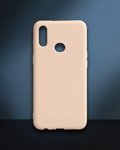 Samsung Galaxy A10s Kılıf Nano İçi Kadife Silikon - Pudra