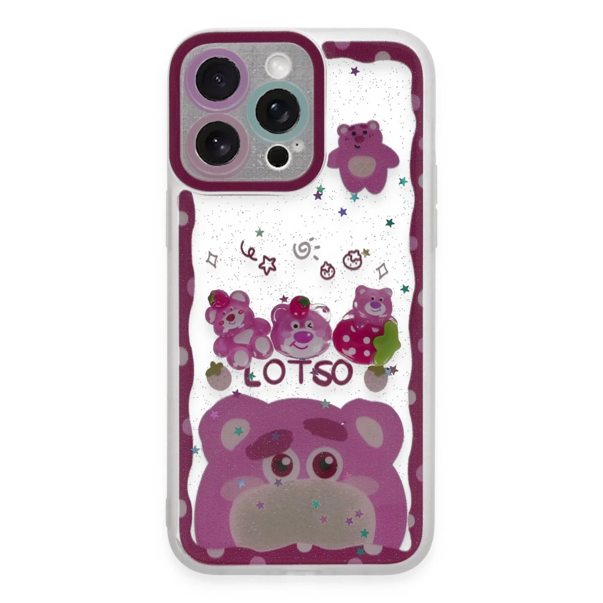 Apple İphone 14 Pro Kılıf Sweet Desenli Silikon Kapak - Pembe