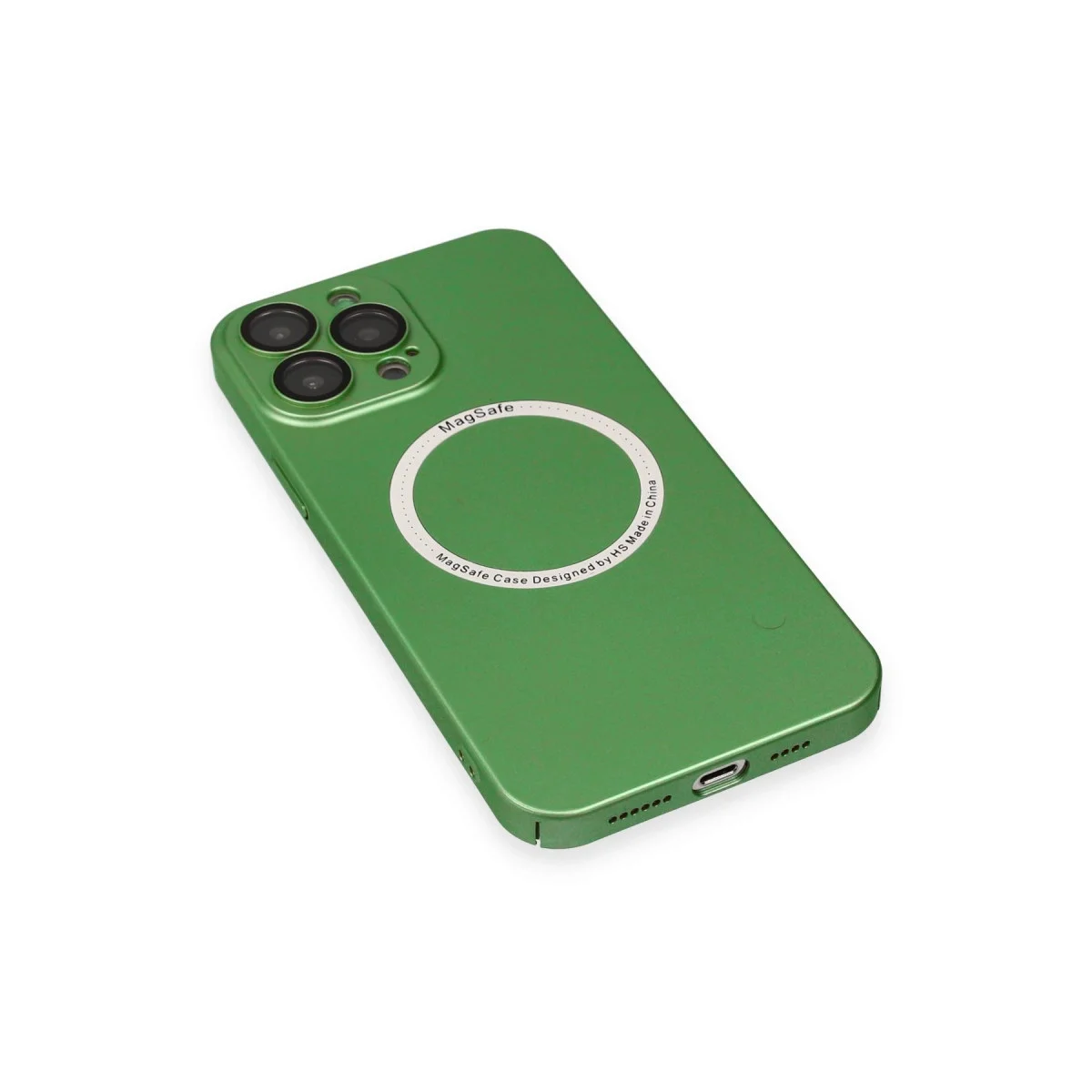 Apple İphone 13 Pro Kılıf Jack Magneticsafe Lens Silikon - Yeşil görsel 5