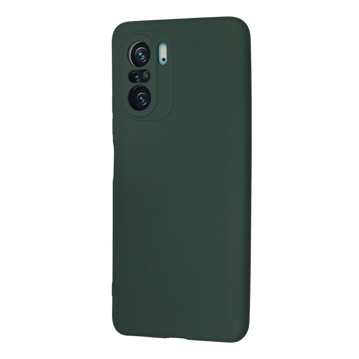 Xiaomi Poco F3 Kılıf Nano İçi Kadife Silikon - Koyu Yeşil görsel 2