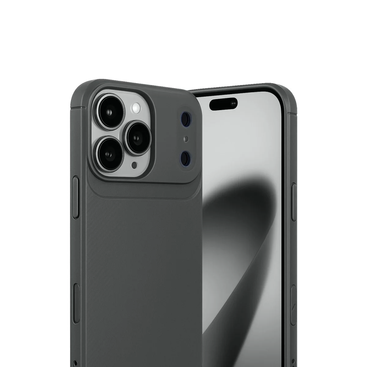 Apple İphone 17 Pro Auto Focus Karbon Kapak - Gri görsel 2