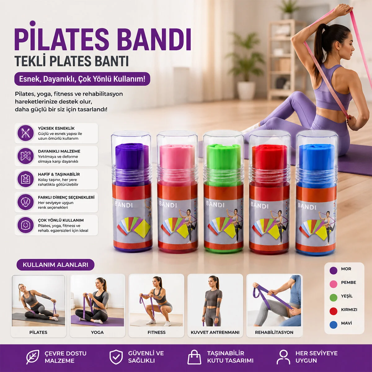 Kutulu Tekli Plates Bantı görsel 2