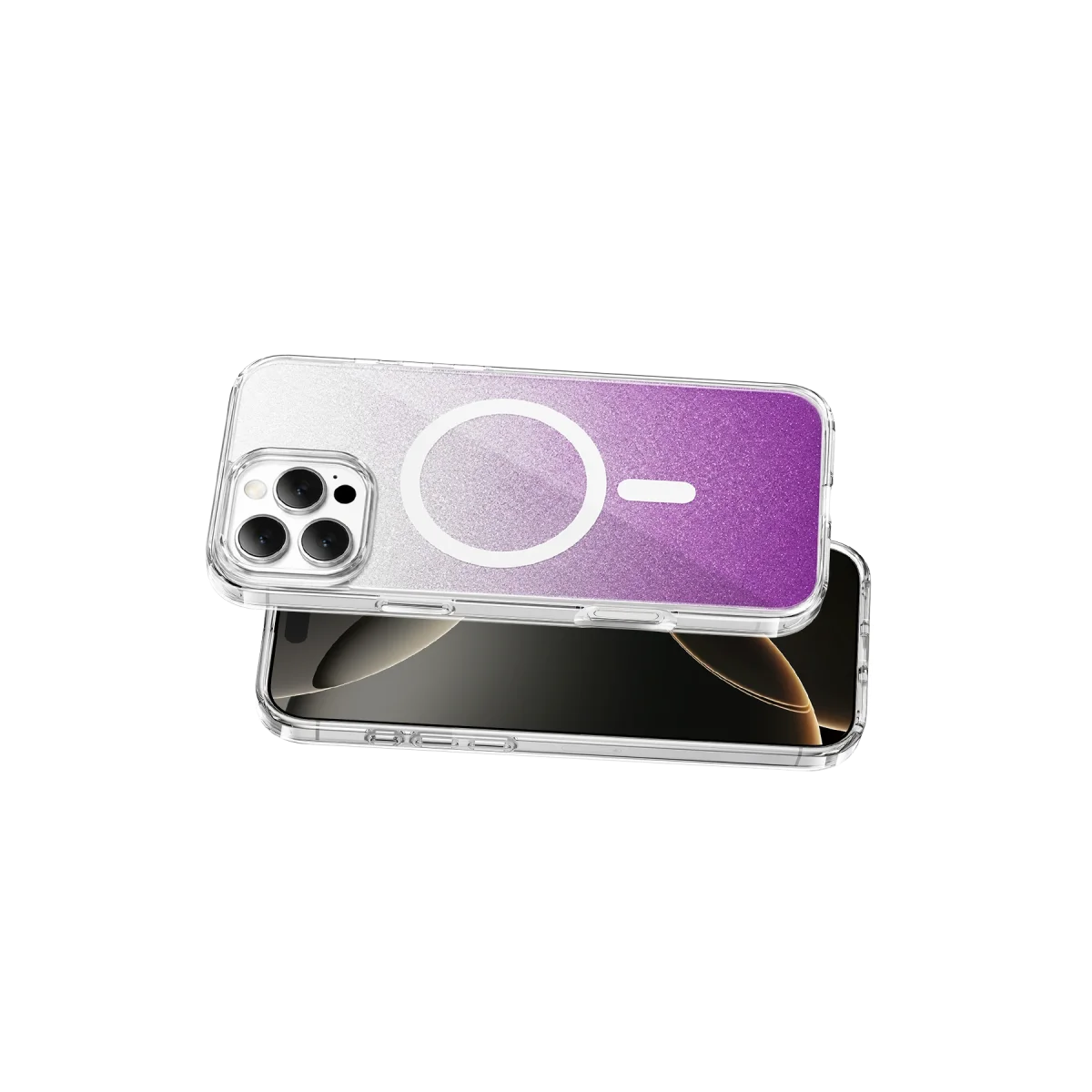 Onegif Apple iPhone 16 Pro Max Sora Simli Magsafe Kapak - Mor görsel 3