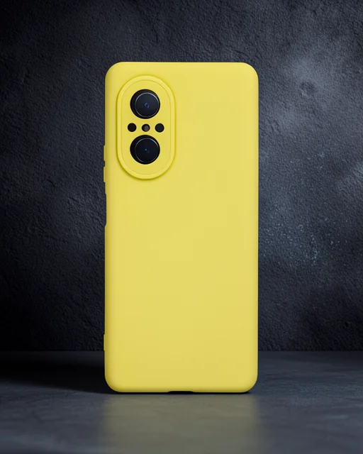 Huawei Nova 9 Se Kılıf Nano İçi Kadife Silikon - Sarı