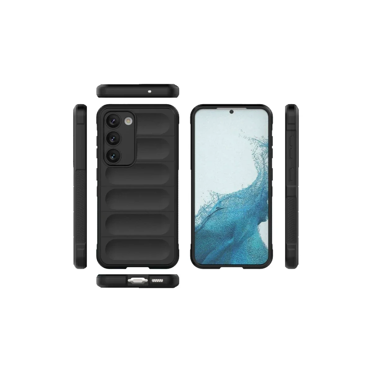 Samsung Galaxy S23 Plus Kılıf Optimum Silikon - Siyah görsel 3