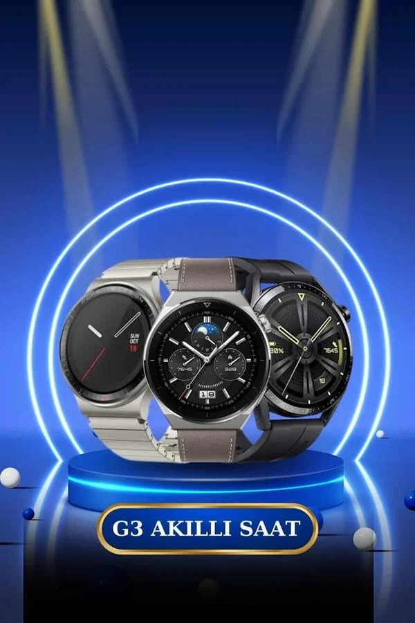 Kablosuz Bluetooth Bağlantılı Kulaklık ve Dokunmatik Ekran Akıllı Saat Arama Cevaplama görsel 3