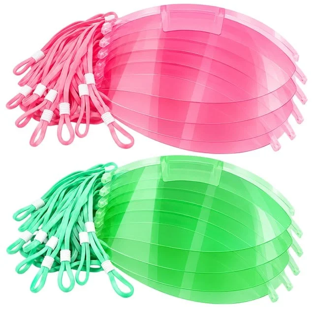 SN-38916 Yemek Servisleri İçin Plastik Şeffaf Maske (10 Adet) görsel 5