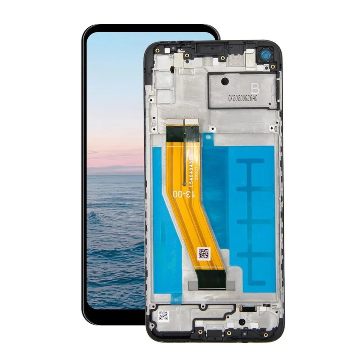 Samsung Galaxy M11 Dokunmatik Ekran SRV Siyah (Çıt görsel 2