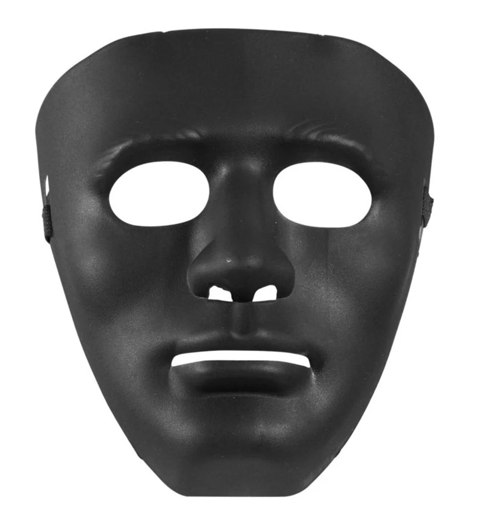 Siyah Renk Hip Hop Anonim Jabbawockeez Dans Maskesi 18x19 cm görsel 3